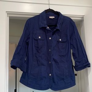 Casual navy blue jacket